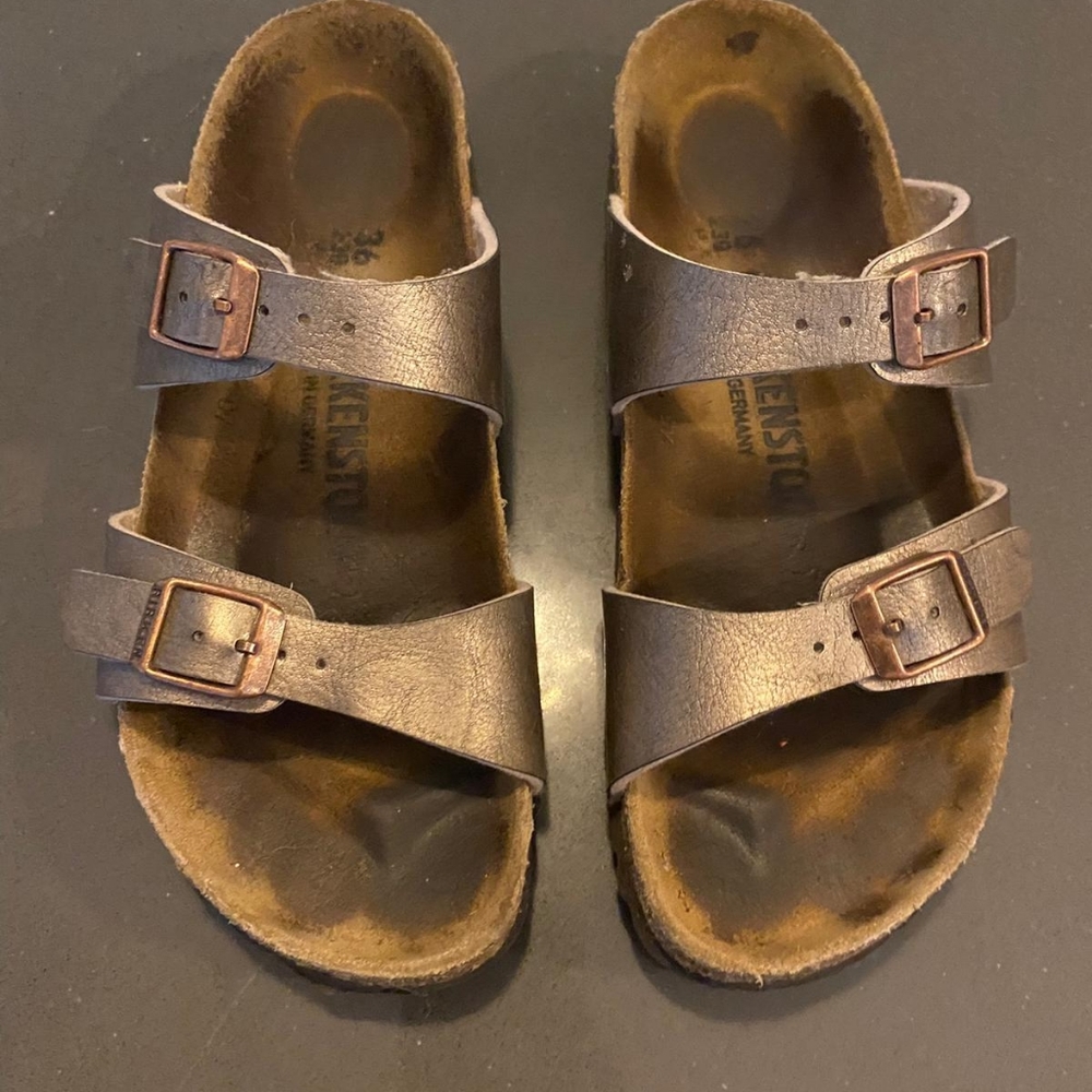 Birkenstock Sydney Birko-flor, Graceful Taupe SZ 36